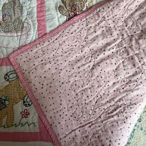 Hand stitched baby quilt
